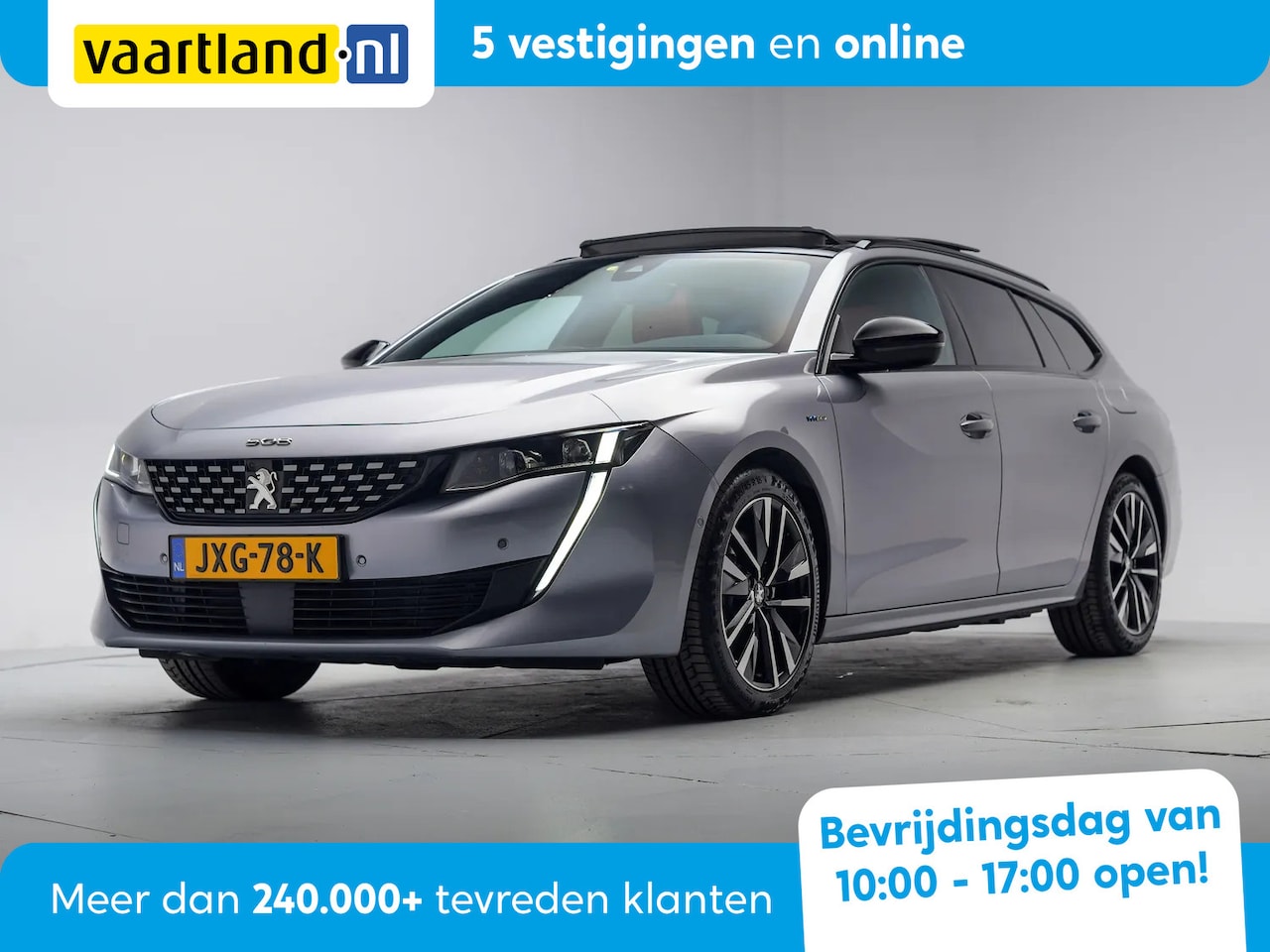 Peugeot 508 - 1.6 225 Hybride GT Line Aut. [ Panoramadak Adapt.cruise Camera Leder ] - AutoWereld.nl