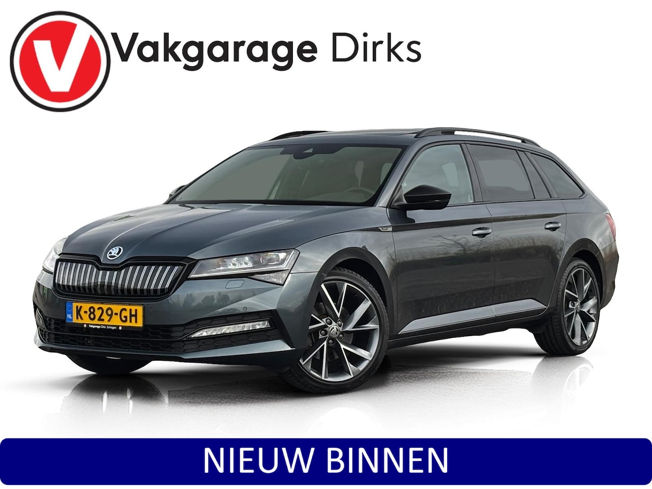 Skoda Superb Combi - 1.4 TSI iV Sportline ✅ Pano ✅ Matrix ✅ ACC - AutoWereld.nl