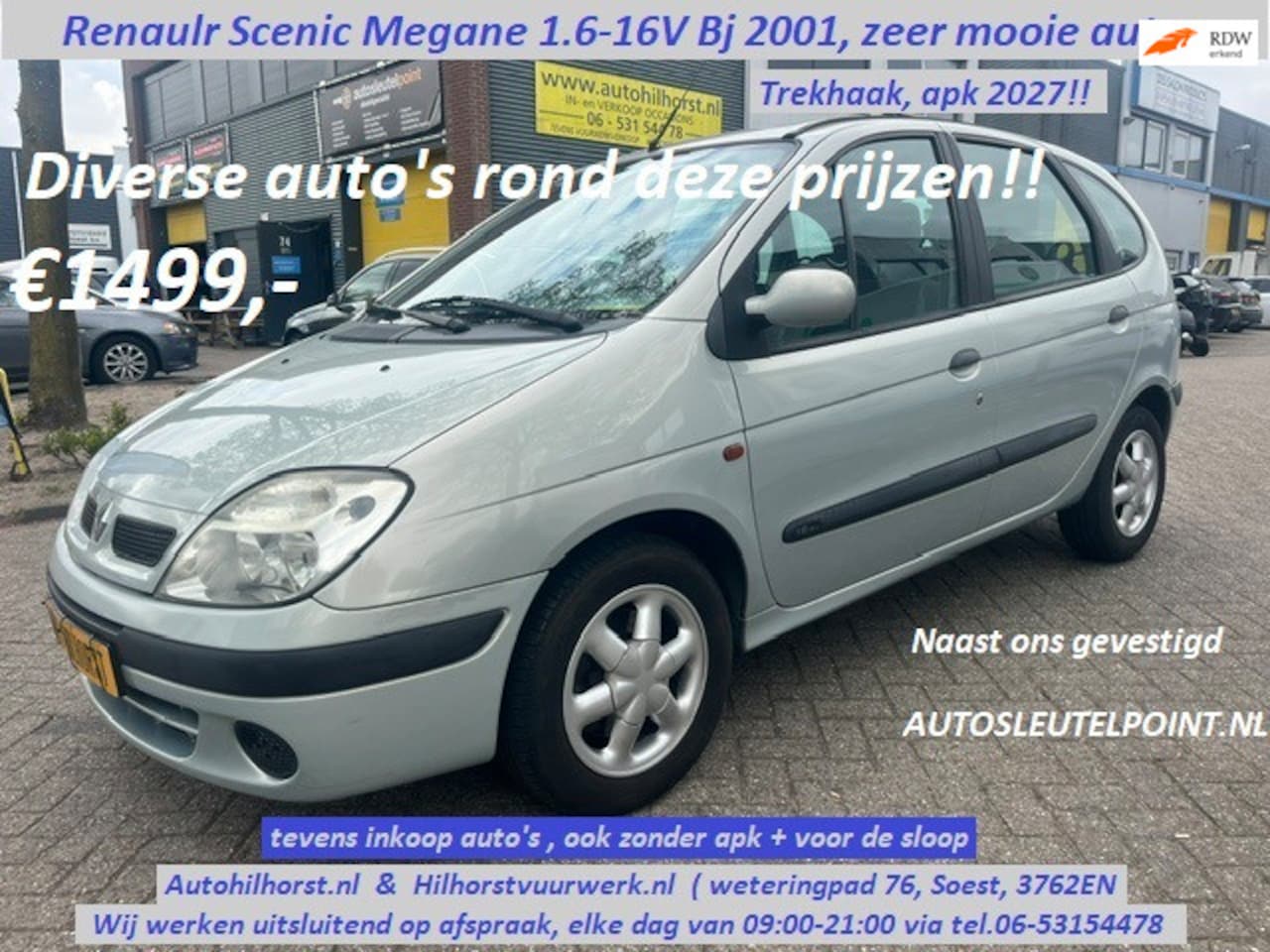 Renault Scénic - 1.6-16V 1.6-16V , Trekhaak, zeer mooie nette Nederlandse auto!! zie div foto's - AutoWereld.nl