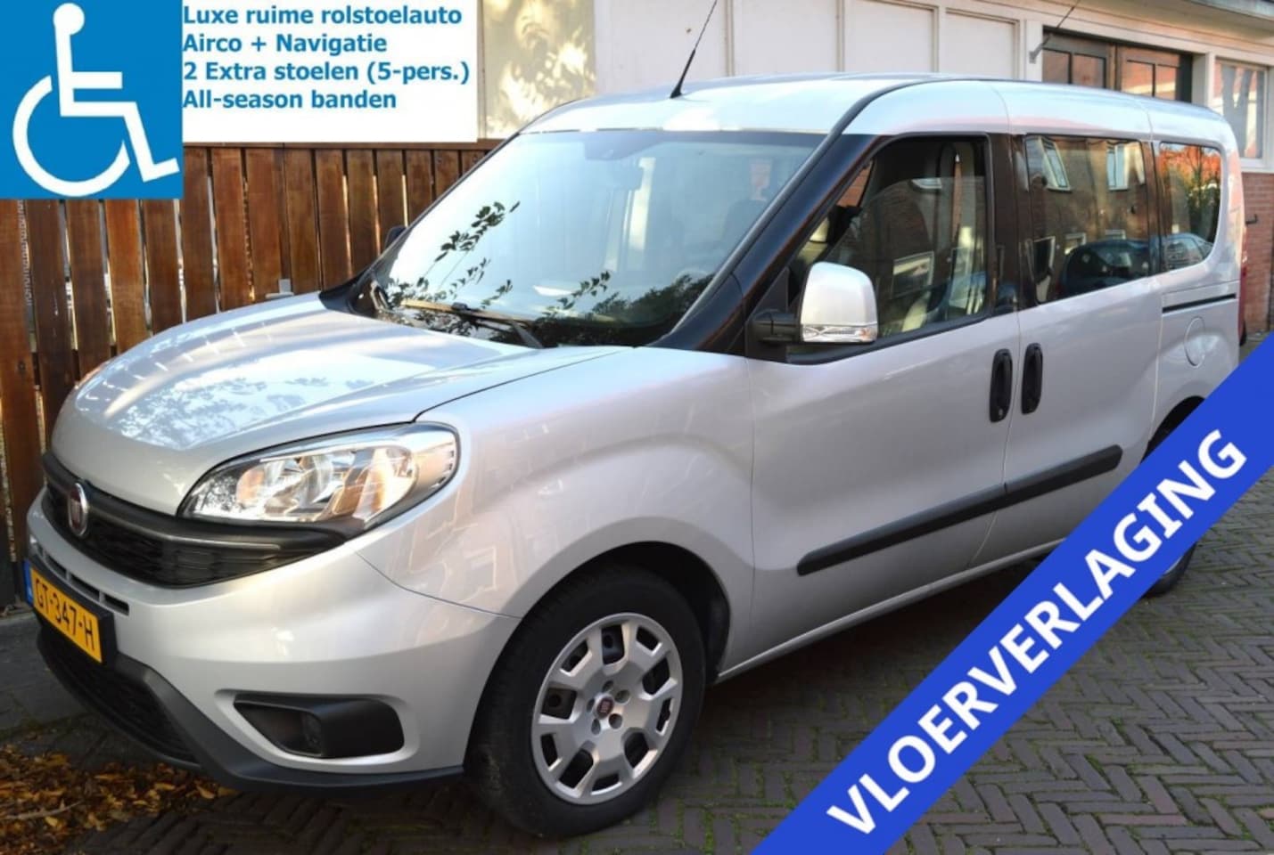 Fiat Doblò - 1.4 ROLSTOELAUTO AIRCO NAVIGATIE 5-PERSOONS BENZINE - AutoWereld.nl
