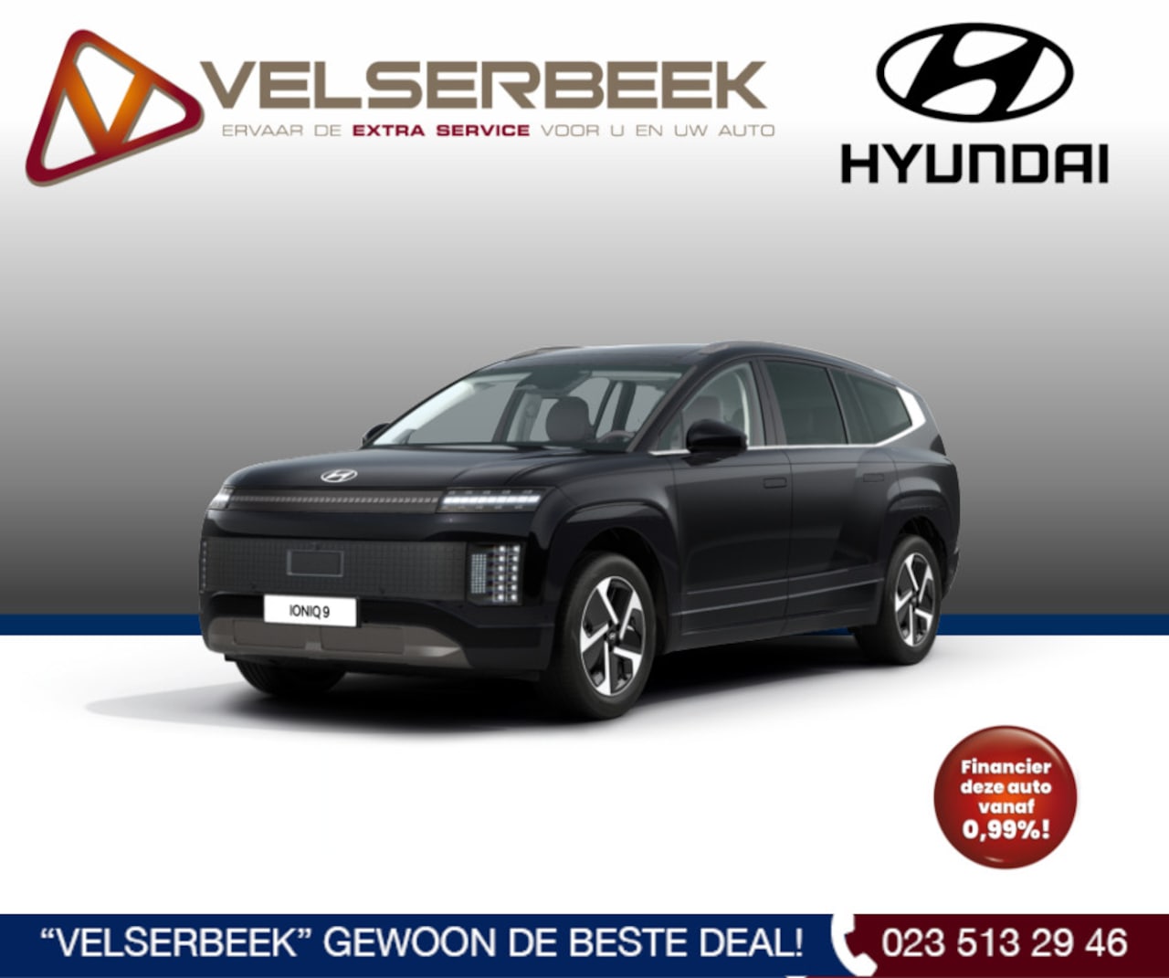 Hyundai IONIQ 9 - Connect+ AWD 7p. 110.3 kWh **NIEUW**DIRECT RIJDEN** - AutoWereld.nl