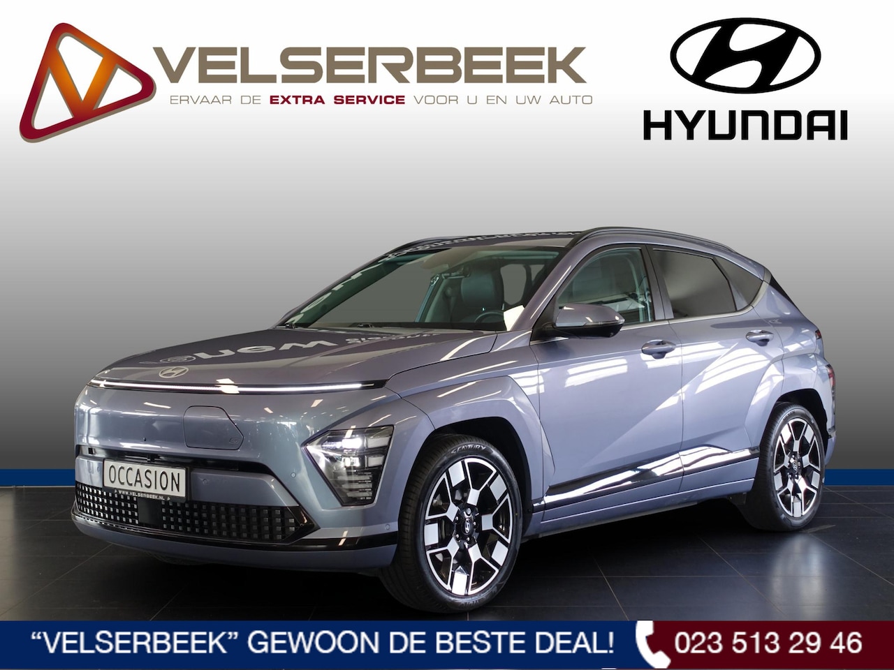 Hyundai Kona Electric - Premium 65.4 kWh * Leer/Carplay/ACC/BTW Auto * - AutoWereld.nl