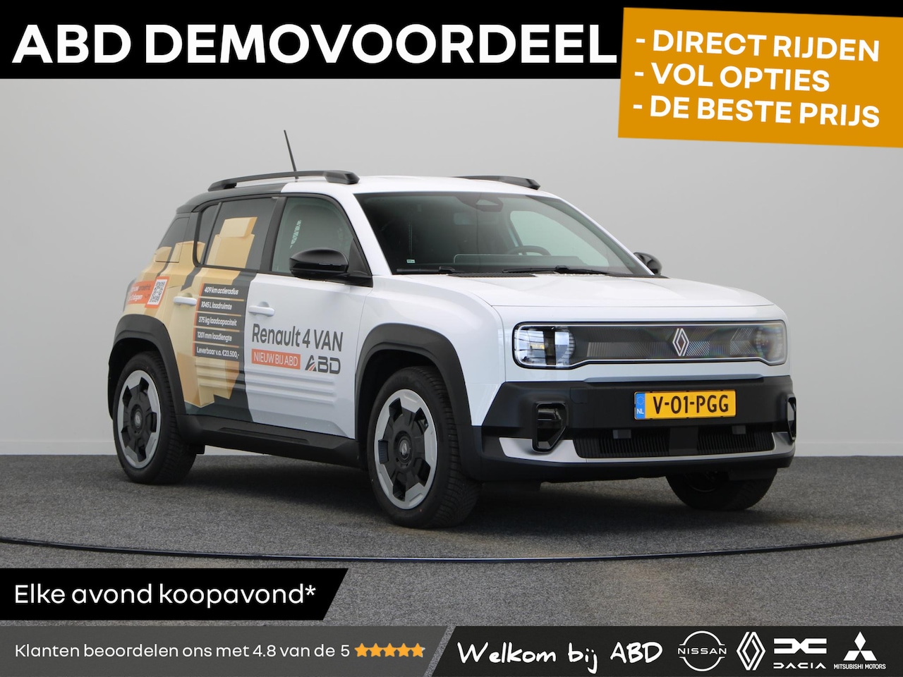 Renault 4 - Renault e-tech evolution 150pk comfort range VAN | 1045 liter laadvolume | Perfect voor in - AutoWereld.nl