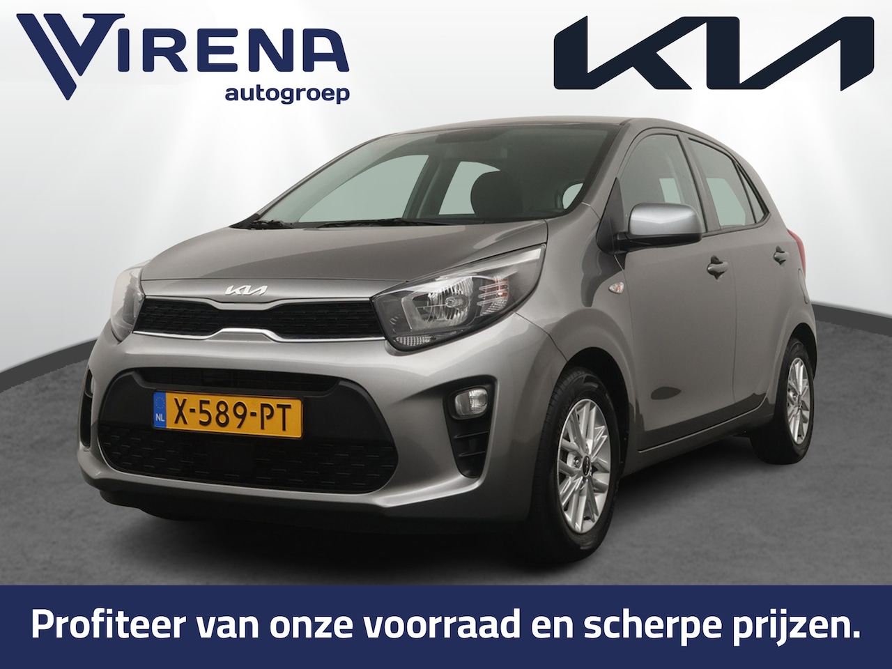 Kia Picanto - 1.0 DPi DynamicLine - Navigatie - Achteruitrijcamera - Cruise Control - Apple & Android Ca - AutoWereld.nl