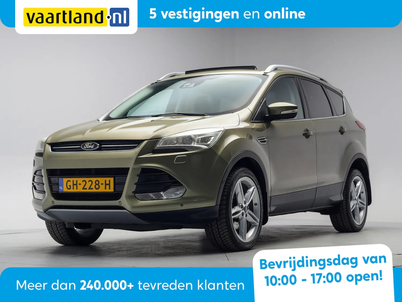 Ford Kuga - 2.0 TDCI Titananium+ 4WD Aut. [ Panorama Leder Navi Trekhaak ] - AutoWereld.nl