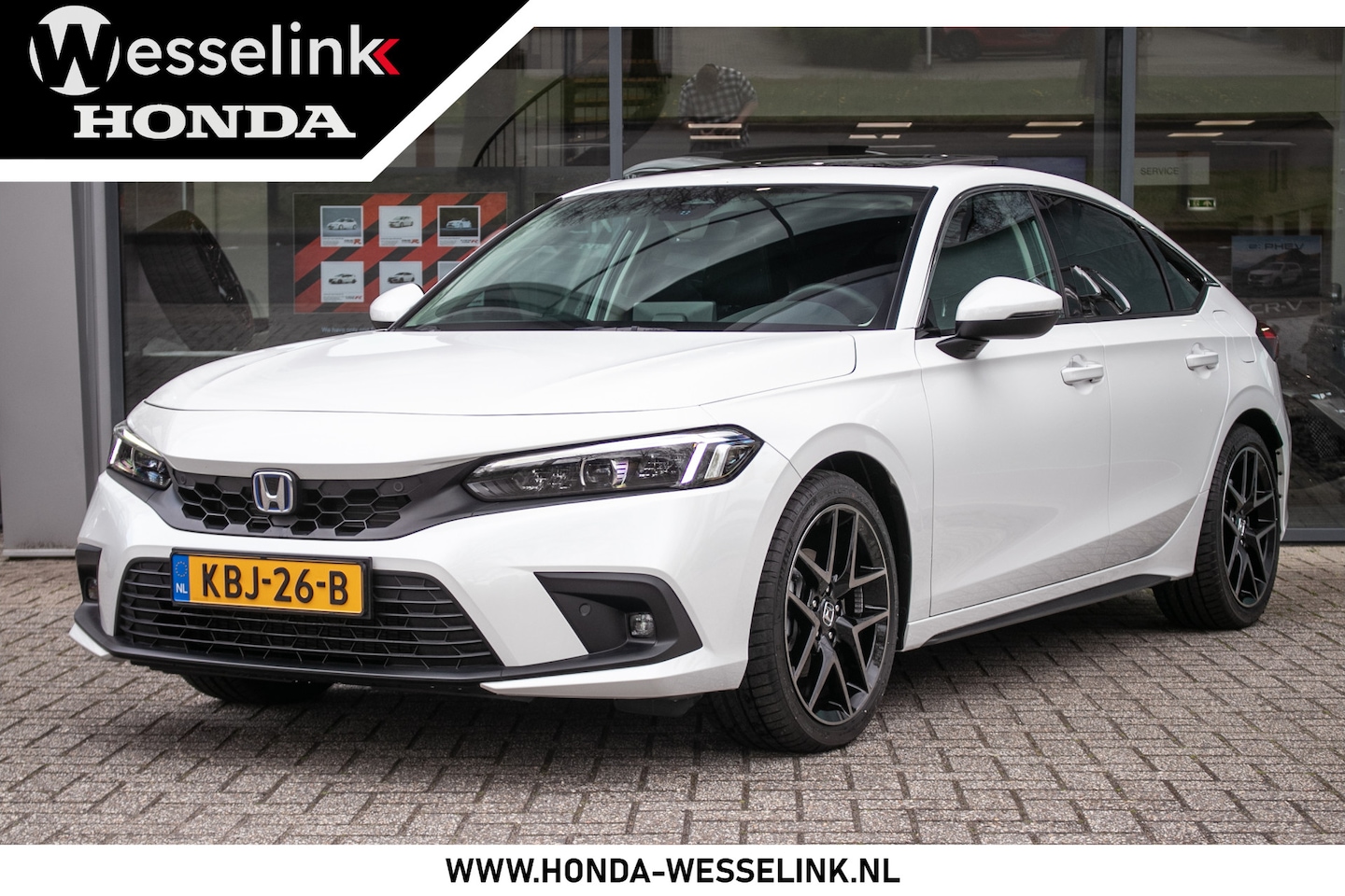 Honda Civic - 2.0 e:HEV Advance - Cons. prijs rijklaar | Schuifdak | Navi | Leder - AutoWereld.nl