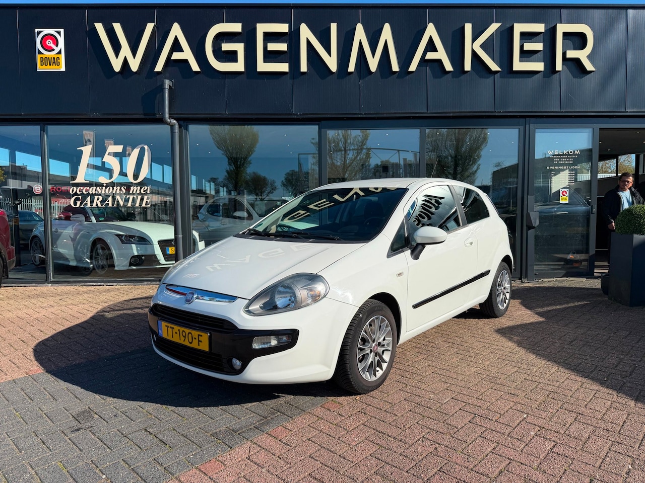 Fiat Punto Evo - 1.4 Dynamic Airco|Elektrisch pak|Goed OH - AutoWereld.nl