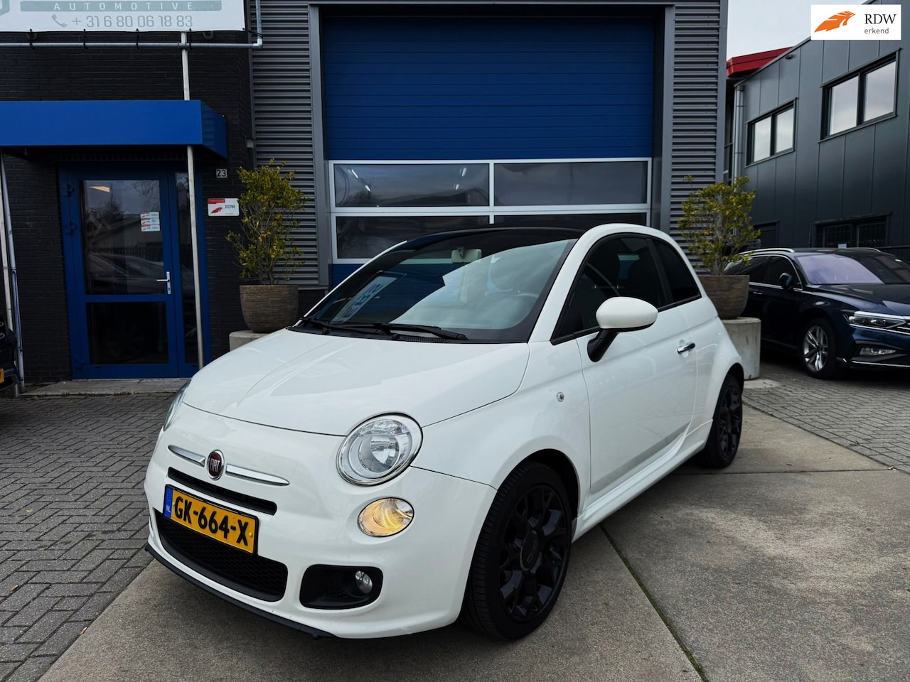 Fiat 500 - 0.9 TwinAir Lounge 86PK|Cabriolet|Half/Leder|USB-AUX|S-Sportuitvoering|Digital scherm|Airc - AutoWereld.nl