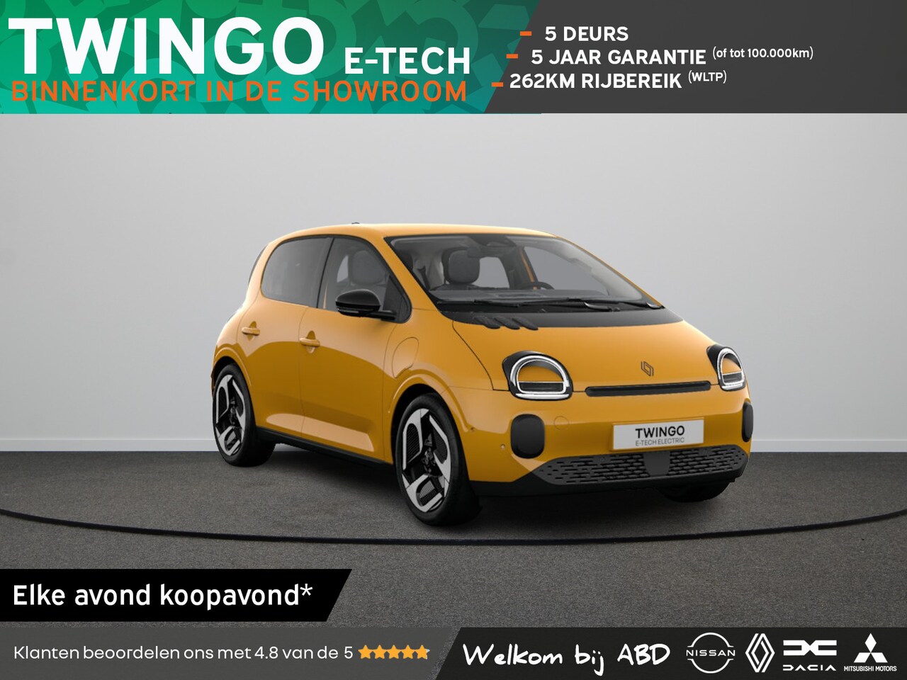 Renault Twingo - Techno Urban range | 18" lichtmetalen velgen 'Reverso noir diamantée' | Achteruitrijcamera - AutoWereld.nl