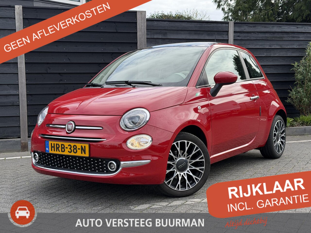 Fiat 500 - Dolcevita 1.0 Hybrid 70PK Panoramadak, Parkeersensor Achter, Apple Carplay, Android Auto, - AutoWereld.nl