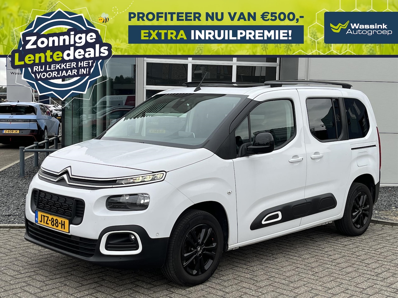 Citroën Berlingo - 1.2 PureTech 130pk Automaat Shine | LENTEDEALS |panorama dak|Apple carplay|Achteruitkijk c - AutoWereld.nl