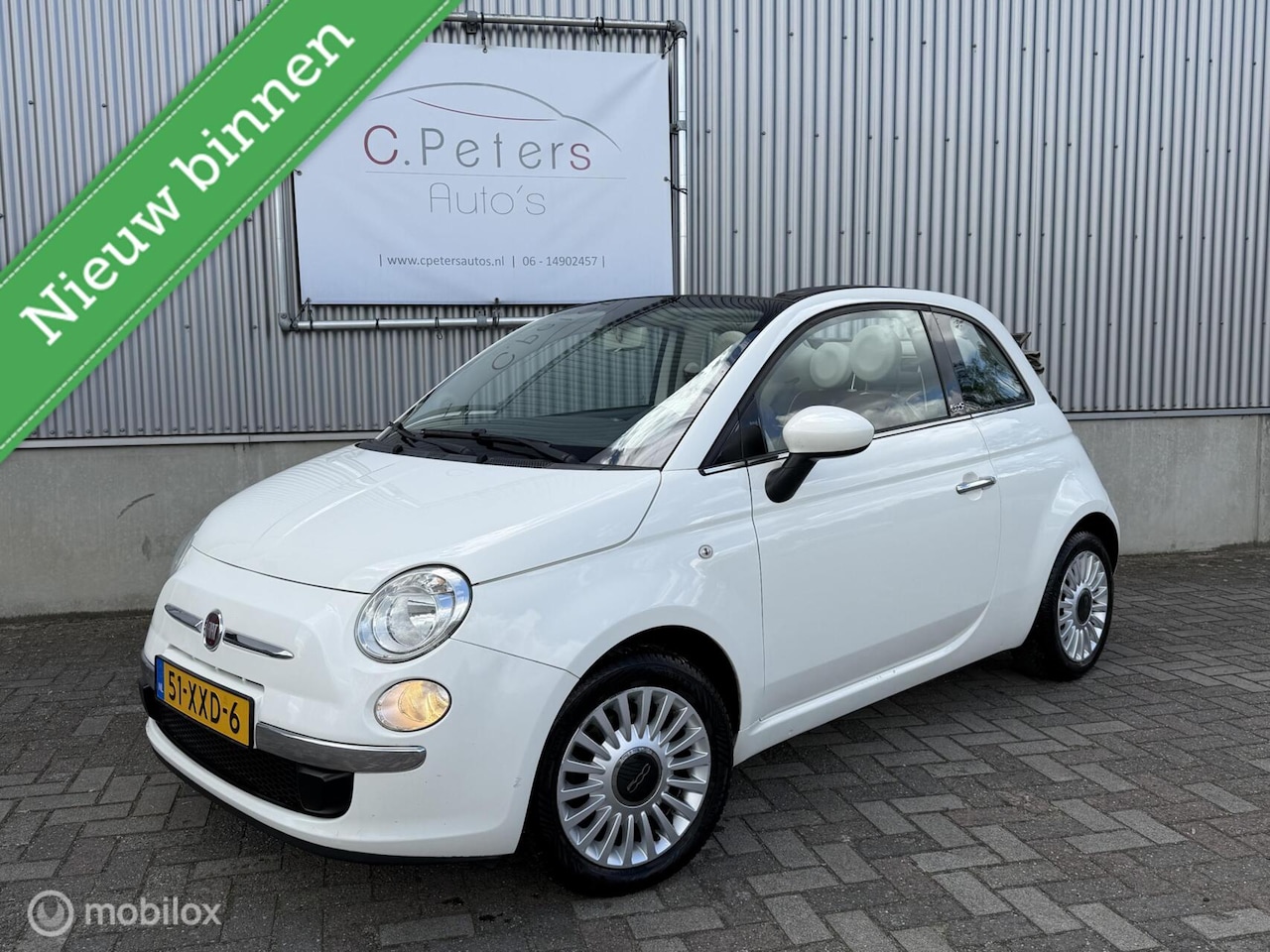 Fiat 500 C - 0.9 TwinAir 86pk Lounge 2012 Cabriolet 500 C / Leer / Trekhaak / Airco / NAP - AutoWereld.nl