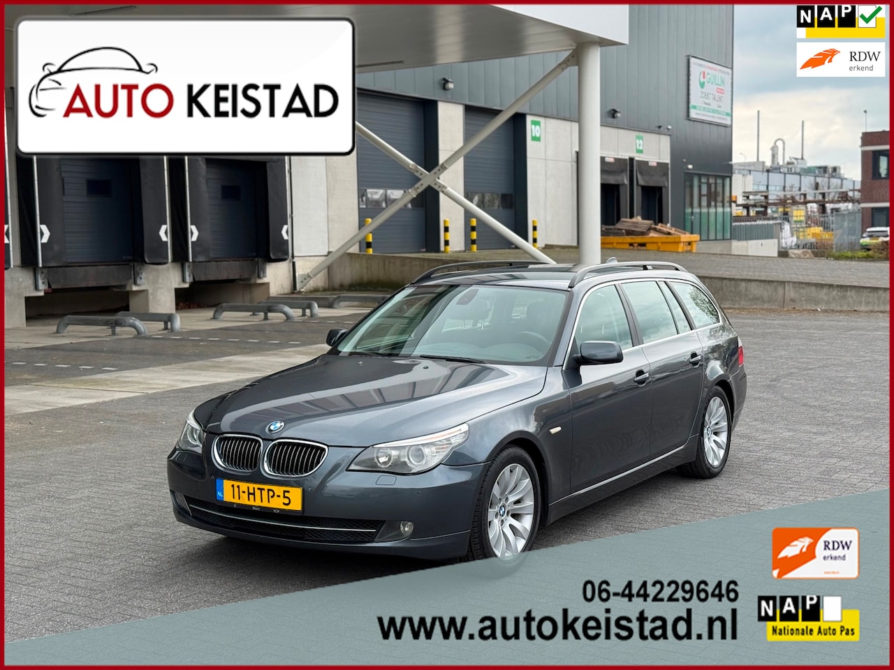 BMW 5-serie Touring - 520i LCI AUTOMAAT NAVIGATIE/CRUISE! NETTE STAAT! - AutoWereld.nl
