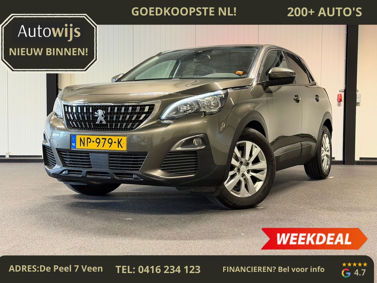 Peugeot 3008 - 1.2 PureTech Active|D-RIEM VV|CARPLAY|NL-AUTO|CRUISE - AutoWereld.nl