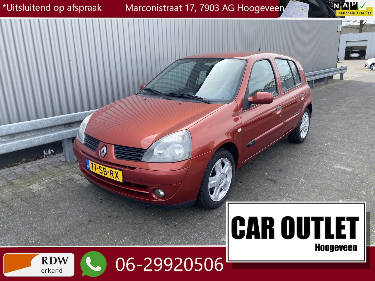 Renault Clio - 1.2-16V Community met Airconditioning, LM & nw. APK – Inruil Mogelijk – - AutoWereld.nl