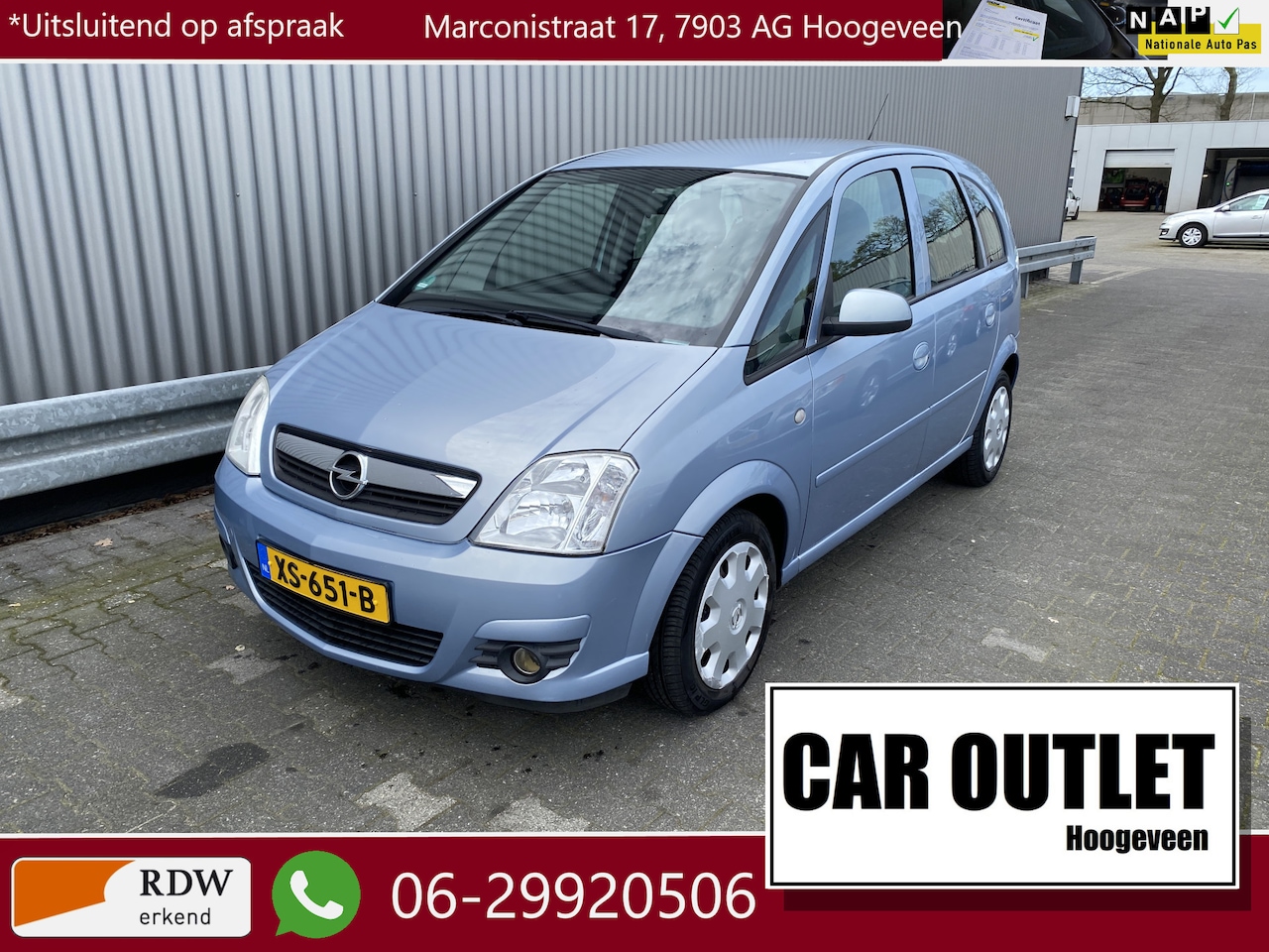 Opel Meriva - 1.6-16V Essentia AUTOMAAT, 138Dkm, A/C, Afn.Trekhaak, nw. APK – Inruil Mogelijk – - AutoWereld.nl