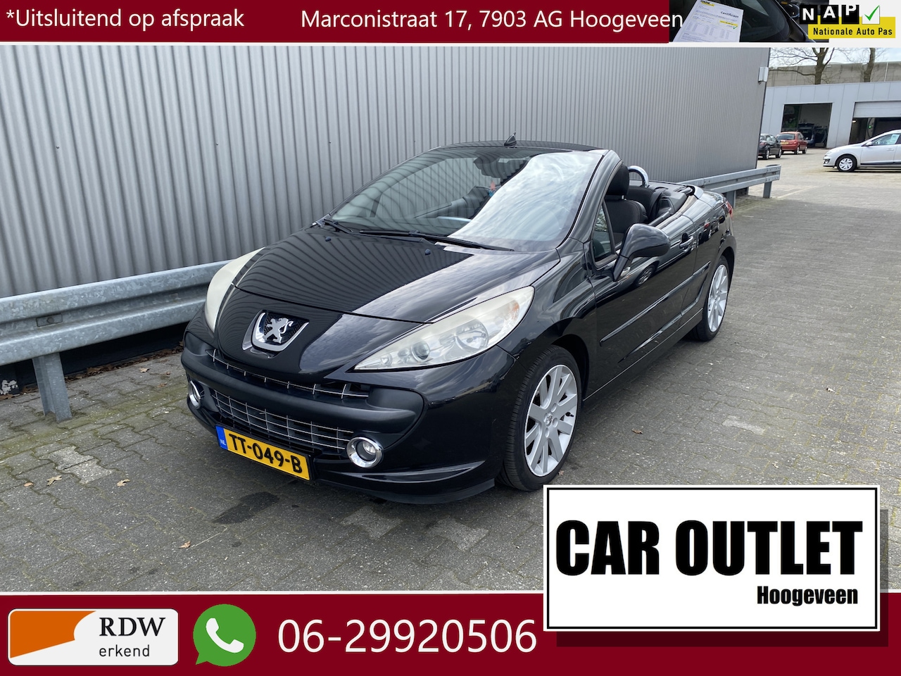 Peugeot 207 CC - 1.6 VTi AUTOMAAT, Clima, PDC, LM, – Inruil Mogelijk – - AutoWereld.nl