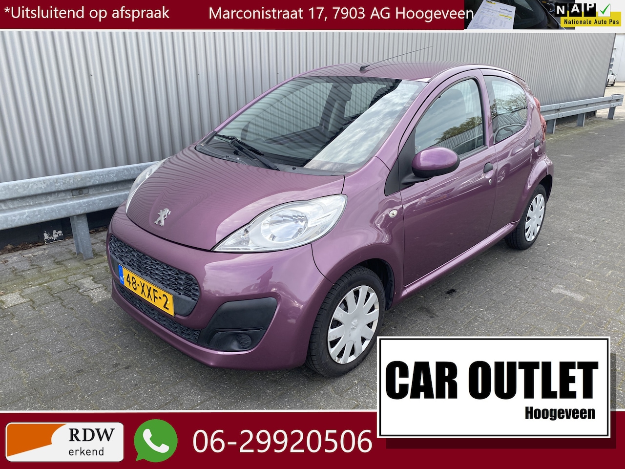 Peugeot 107 - 1.0 Access Accent 101Dkm, 5-Drs, A/C, nw. APK – Inruil Mogelijk – - AutoWereld.nl