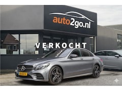 Mercedes-Benz C-klasse - 180 AMG-LINE PLUS UPGRADE EDITION AUT9 SPORTLEDER NAVI CAMERA 18INCH.LMV PDC