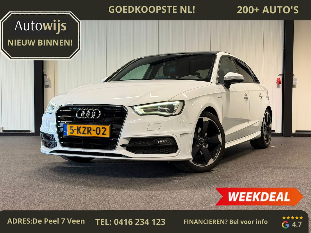 Audi A3 Sportback - 1.4 TFSI Ambition Pro Line S|PANO|S-LINE 3x|AUT|STOELVERW|NL AUTO - AutoWereld.nl