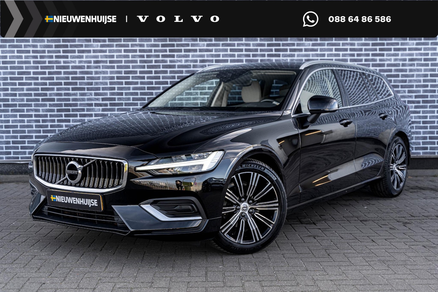 Volvo V60 - 2.0 B4 Plus Bright | Navigatie | Apple Carplay | Android Auto | Lederen Bekleding | Stoelv - AutoWereld.nl