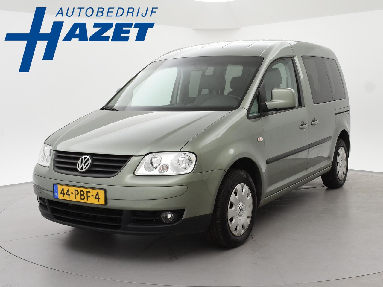 Volkswagen Caddy - 1.6 BENZINE ROLSTOEL AUTO 5-PERS. ORIG. NL + AIRCO | FRESCO GROEN METALLIC - AutoWereld.nl