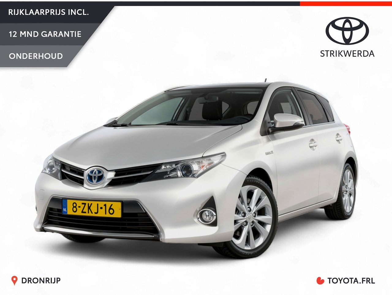 Toyota Auris - 1.8 Hybrid Lease | Panoramadak | Camera | Cruise control | Climate control | Navi | Blueto - AutoWereld.nl