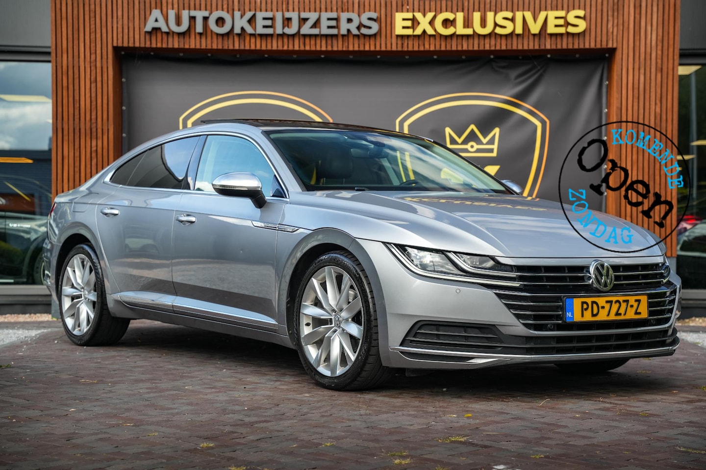Volkswagen Arteon - 2.0 TDI Elegance Business Panoramadak HeadUp Adapt. Cruise Dynaudio Keyless Leer Ergo 19'' - AutoWereld.nl
