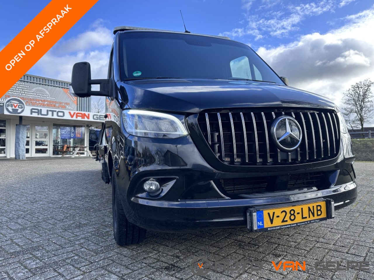 Mercedes-Benz Sprinter - 319 3.0 V6 CDI L3 Aut. LED ALU bak oprijwagen autotransporter - AutoWereld.nl