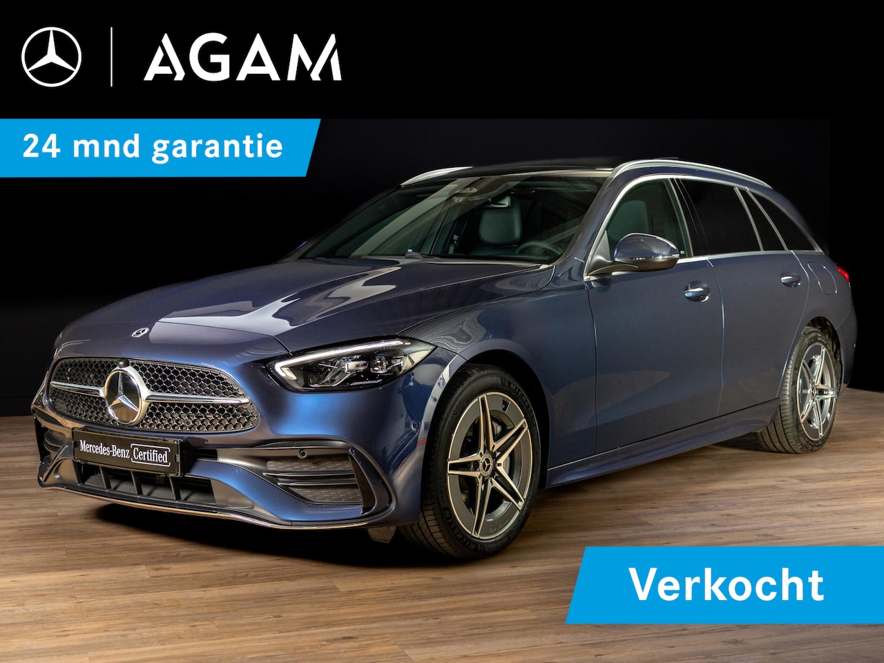 Mercedes-Benz C-klasse Estate - 300 e Star Edition AMG Line Panorama dak | Trekhaak - AutoWereld.nl