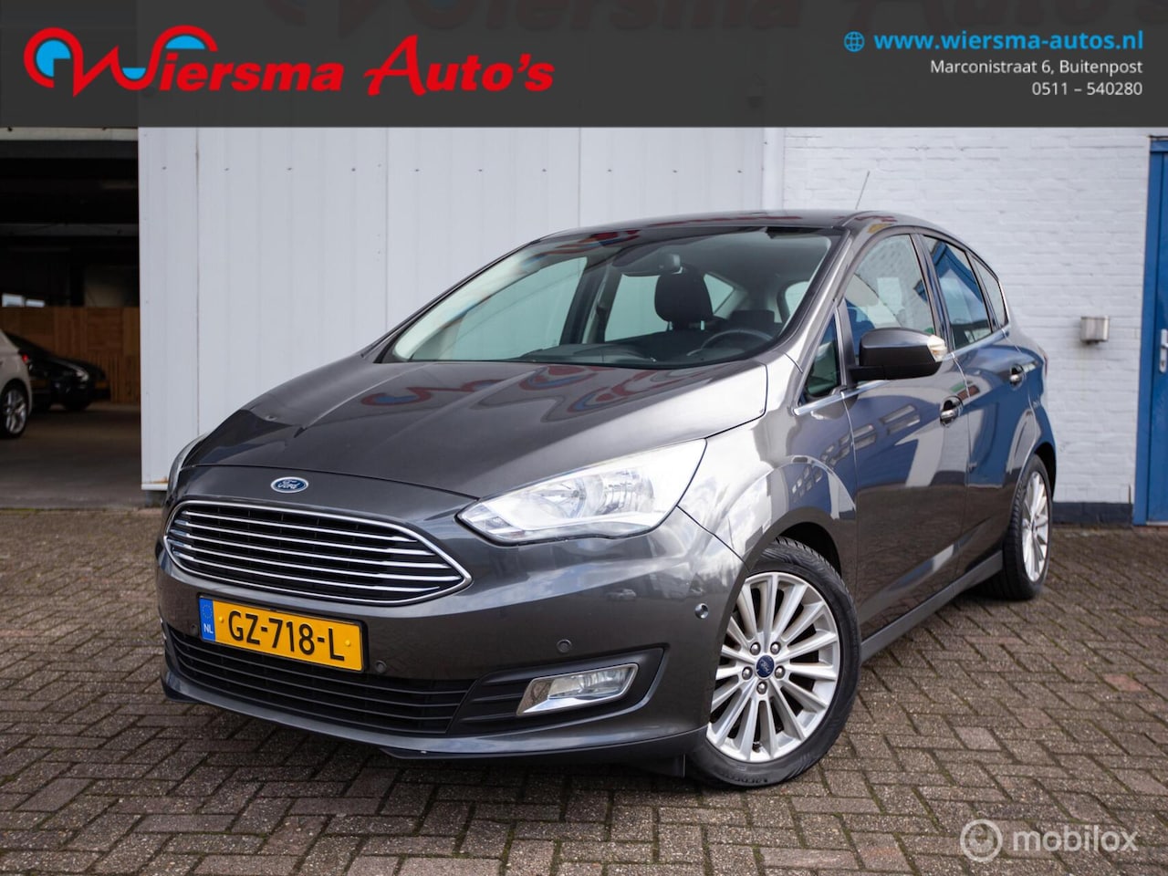 Ford C-Max - 1.0 Titanium|D.B.riem v.v.|Trekhaak|Airco|Cruise|PDC - AutoWereld.nl