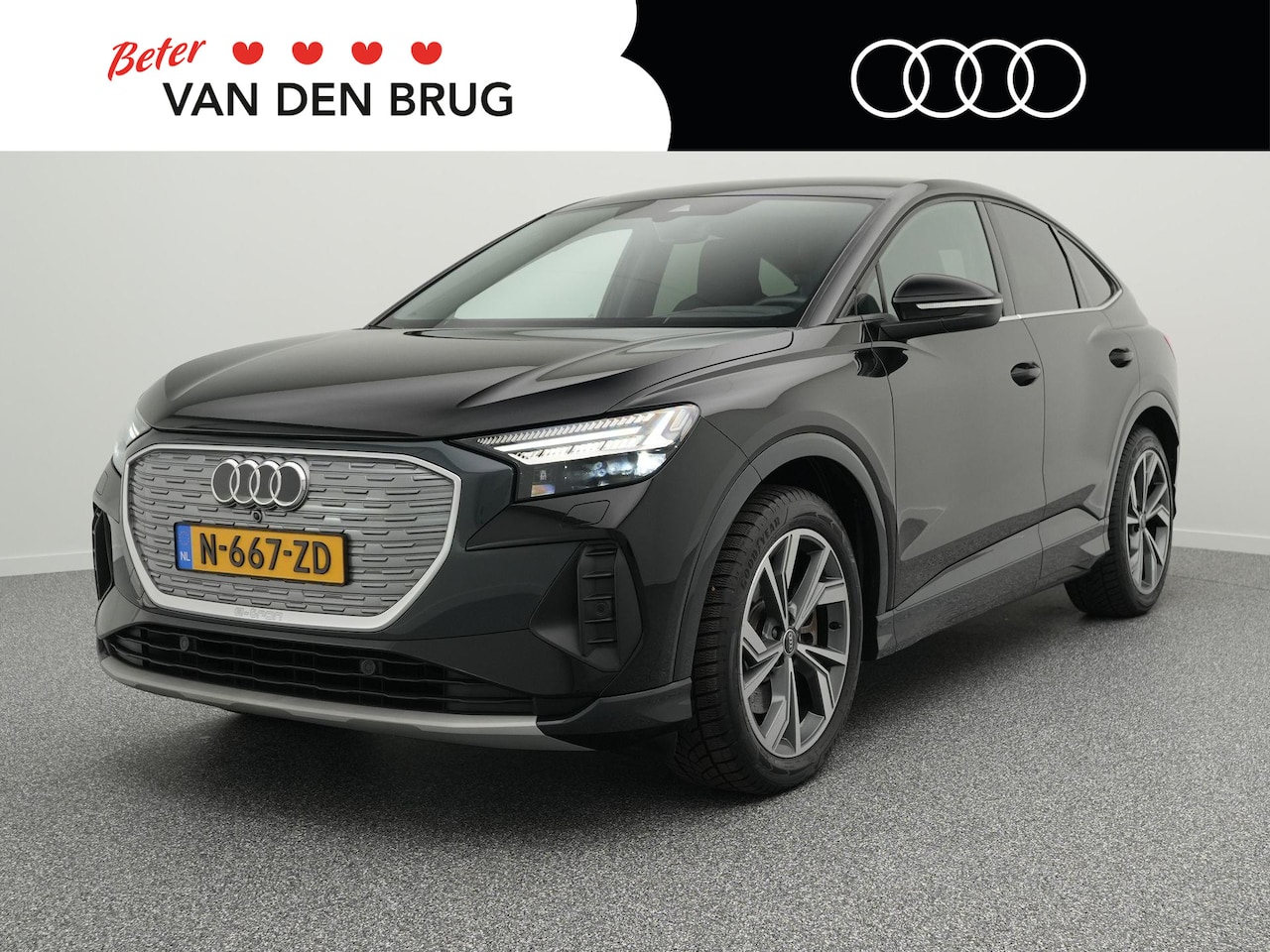 Audi Q4 Sportback e-tron - 50 QUATTRO 77 kWh 299 PK Advanced | Soh 91% | Matrix koplampen | Achteruitrijcamera | Head - AutoWereld.nl