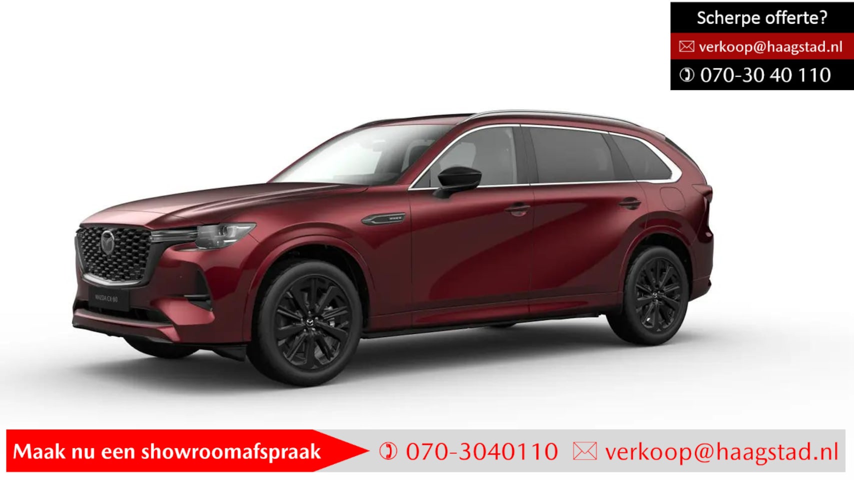 Mazda CX-80 - 2.5 e-SkyActiv PHEV Homura Plus Haagstad netto deal! (huidige nieuwprijs €76.040) - AutoWereld.nl