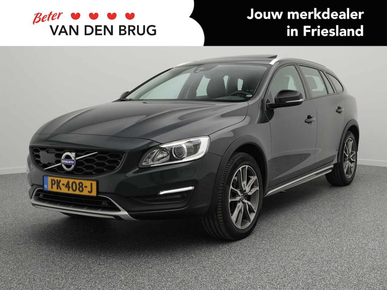 Volvo V60 Cross Country - 2.0 T5 245 PK Polar+ Xenon | Schuifkanteldak | Leder | Achteruitrijcamera | Stoelverwarmin - AutoWereld.nl