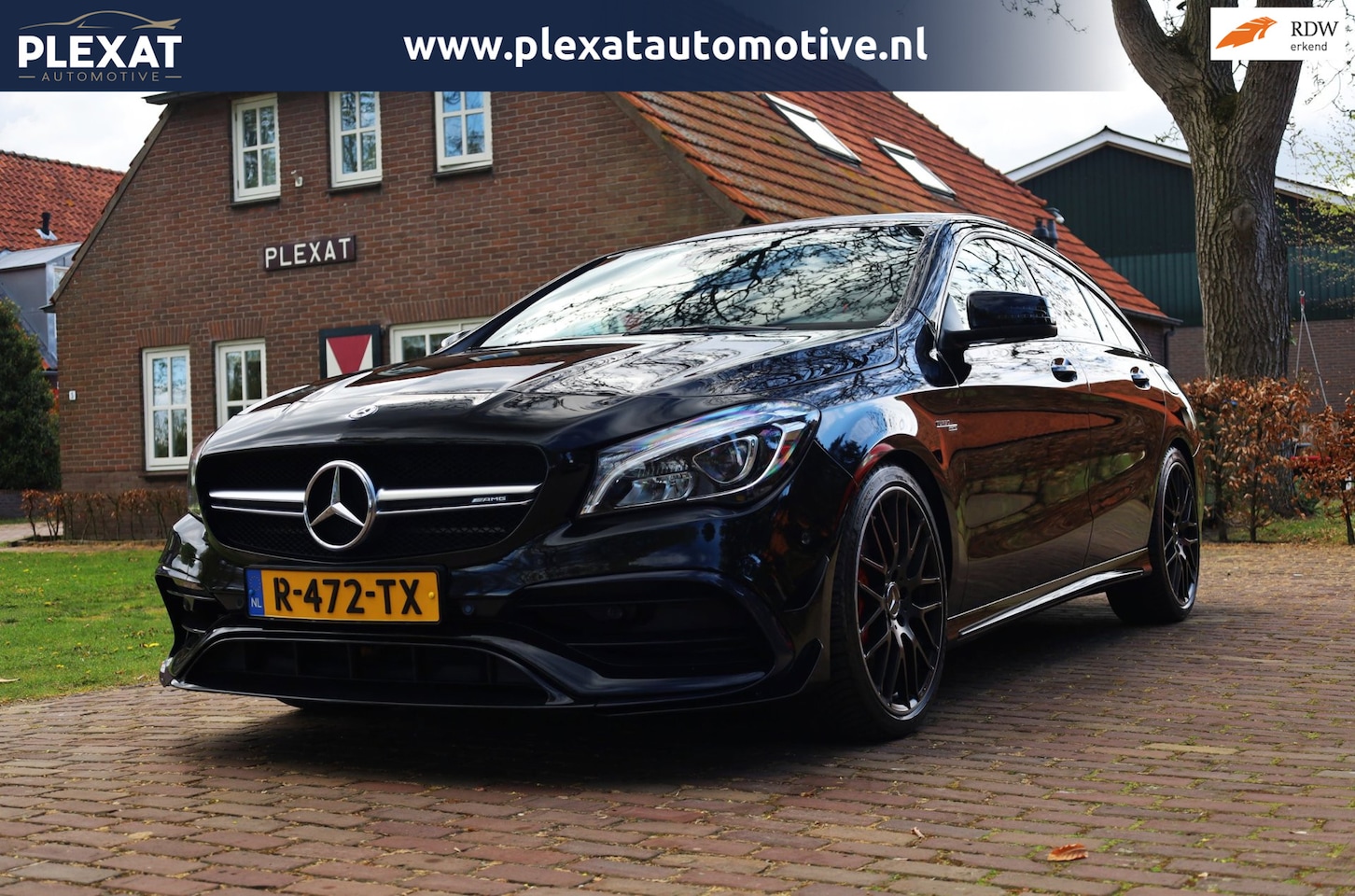 Mercedes-Benz CLA-klasse Shooting Brake - AMG 45 4MATIC Ambition Aut. | Panorama | Race+ | Dodehoekbewaking | Luxe Leder | Camera | - AutoWereld.nl