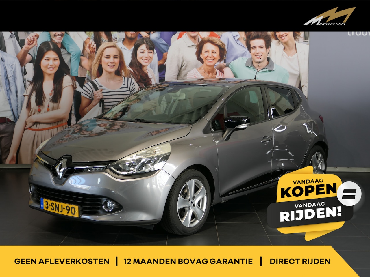 Renault Clio - 0.9 TCe Dynamique - Dealer onderhouden! - Afneembare trekhaak - Clima - Getinte ramen - Re - AutoWereld.nl