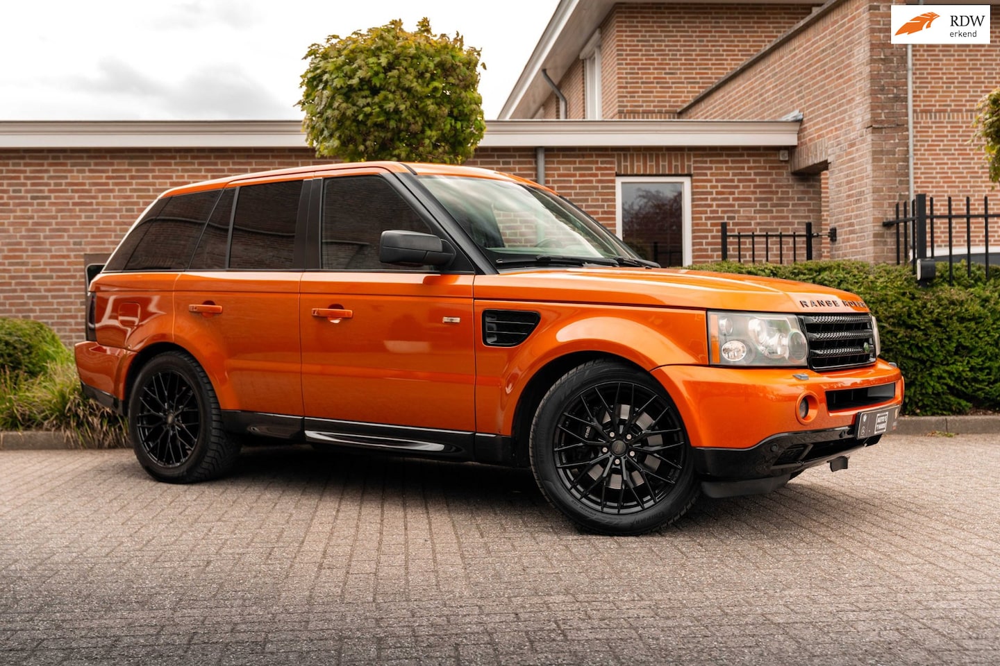 Land Rover Range Rover Sport - 4.2 V8 Supercharged 390 PK Schuifdak Leder H&K 20'' | Vesuvius Orange | - AutoWereld.nl