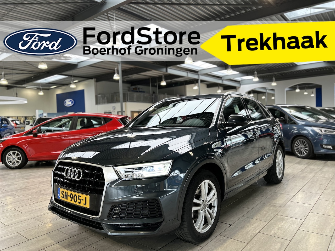 Audi Q3 - 1.4 TFSI CoD Sport Advance Sport | Trekhaak | Automaat | S-Line | Cruise | Clima | Navi | - AutoWereld.nl