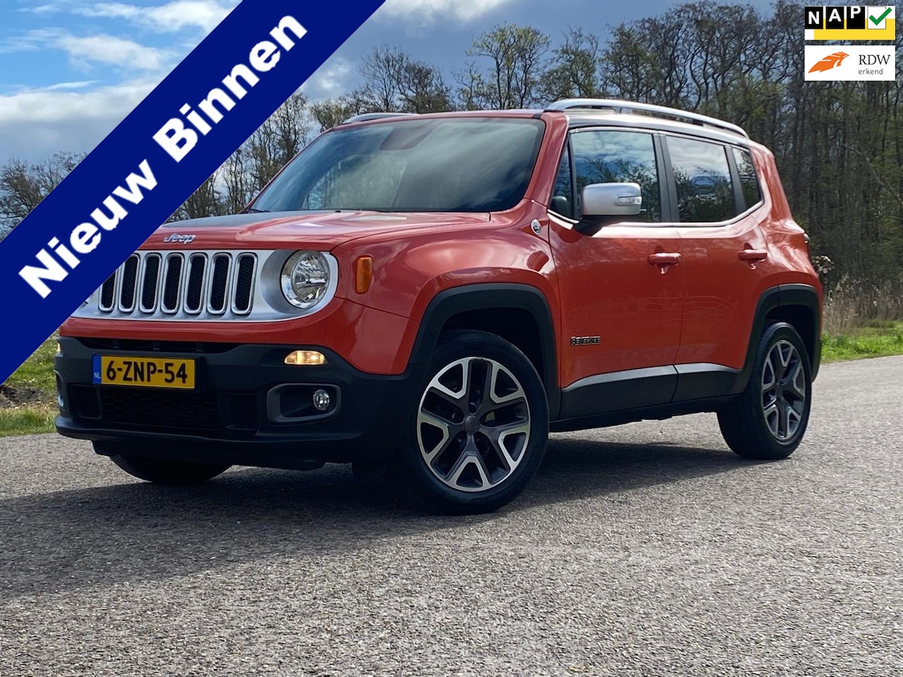 Jeep Renegade - 1.4 MultiAir Opening Edition Leder Clima Navi Carplay Cruise Control NAP - AutoWereld.nl