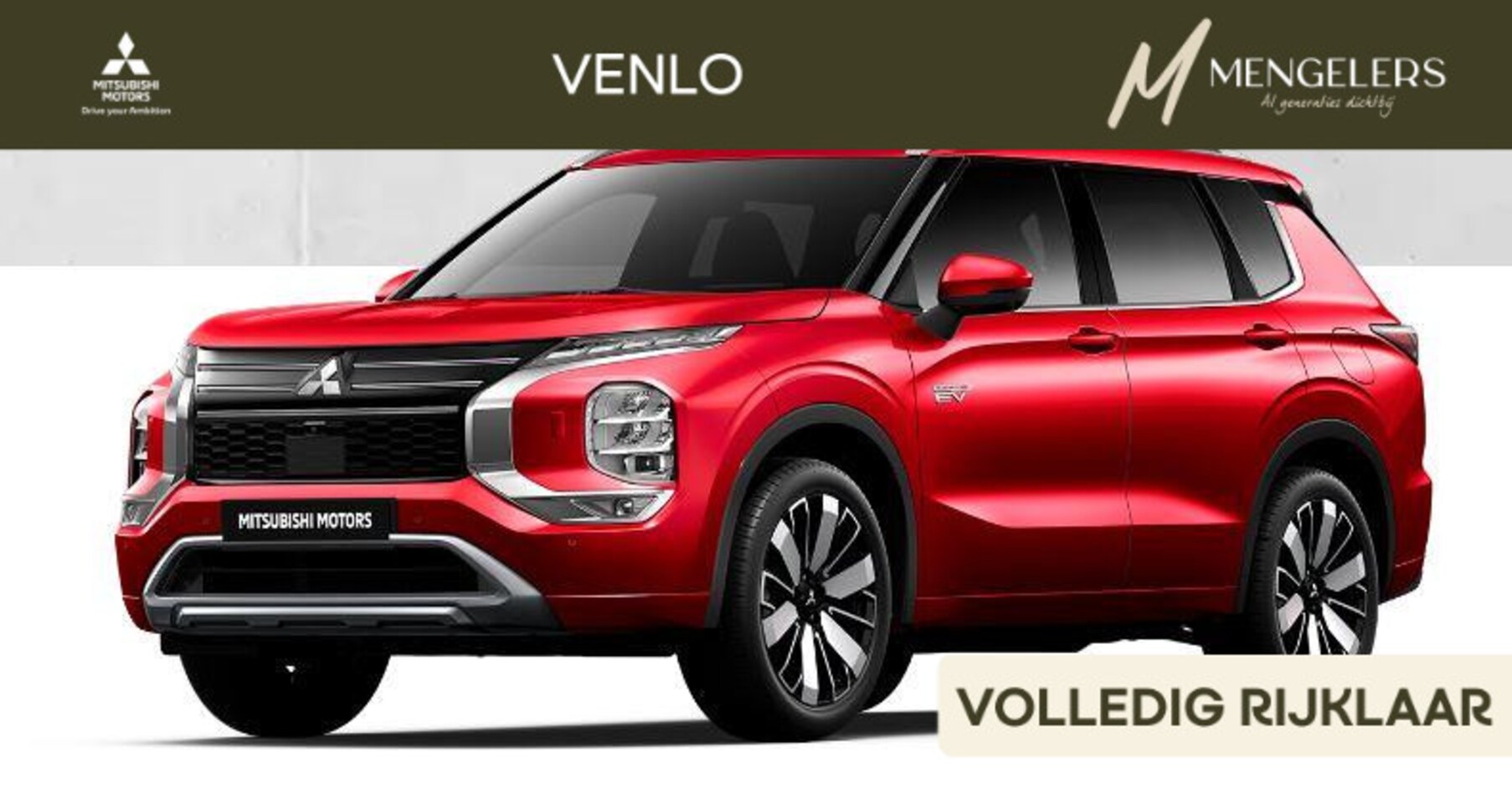 Mitsubishi Outlander - 2.4 PHEV Instyle RIJKLAAR | Nieuw uit voorraad leverbaar - AutoWereld.nl