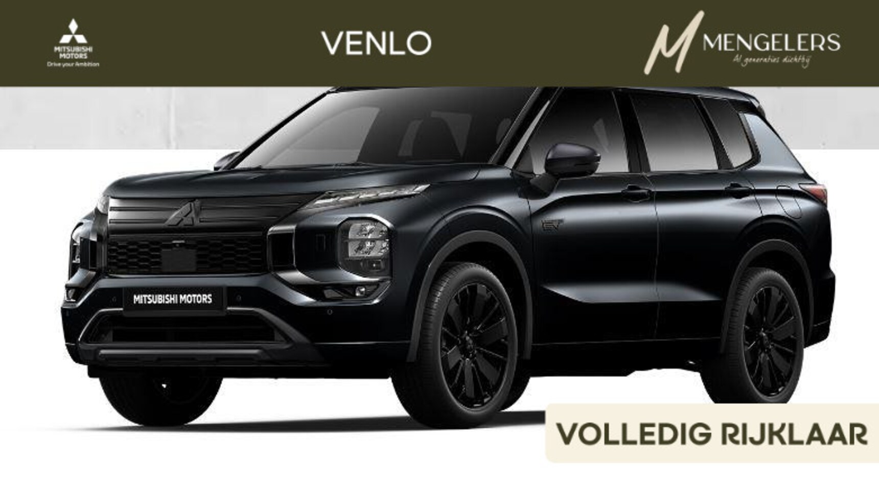 Mitsubishi Outlander - 2.4 PHEV Black Edition RIJKLAAR | Full Options ! - AutoWereld.nl