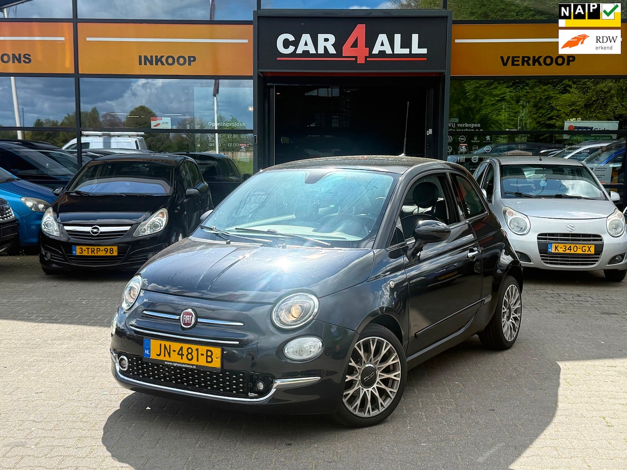 Fiat 500 - 0.9 TwinAir Turbo Lounge PANO/CRUISE/PDC/CLIMA/VOL OPTIE/RIJDT PERFECT/RONDOM GEBRUIKERSSP - AutoWereld.nl