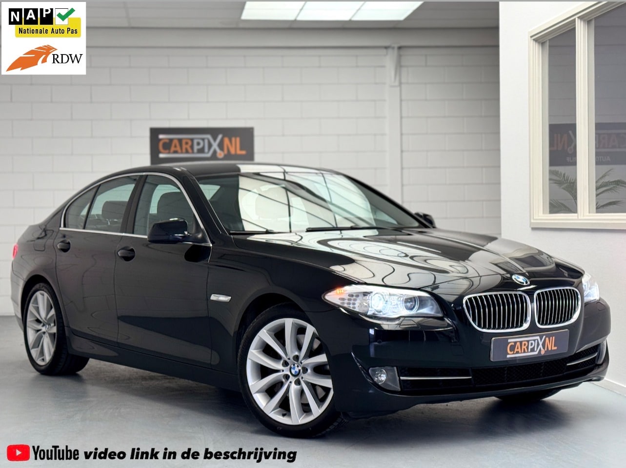 BMW 5-serie - 528i 528i 245pk, NL-auto, 19", Leder, Achteruitrijcamera - AutoWereld.nl