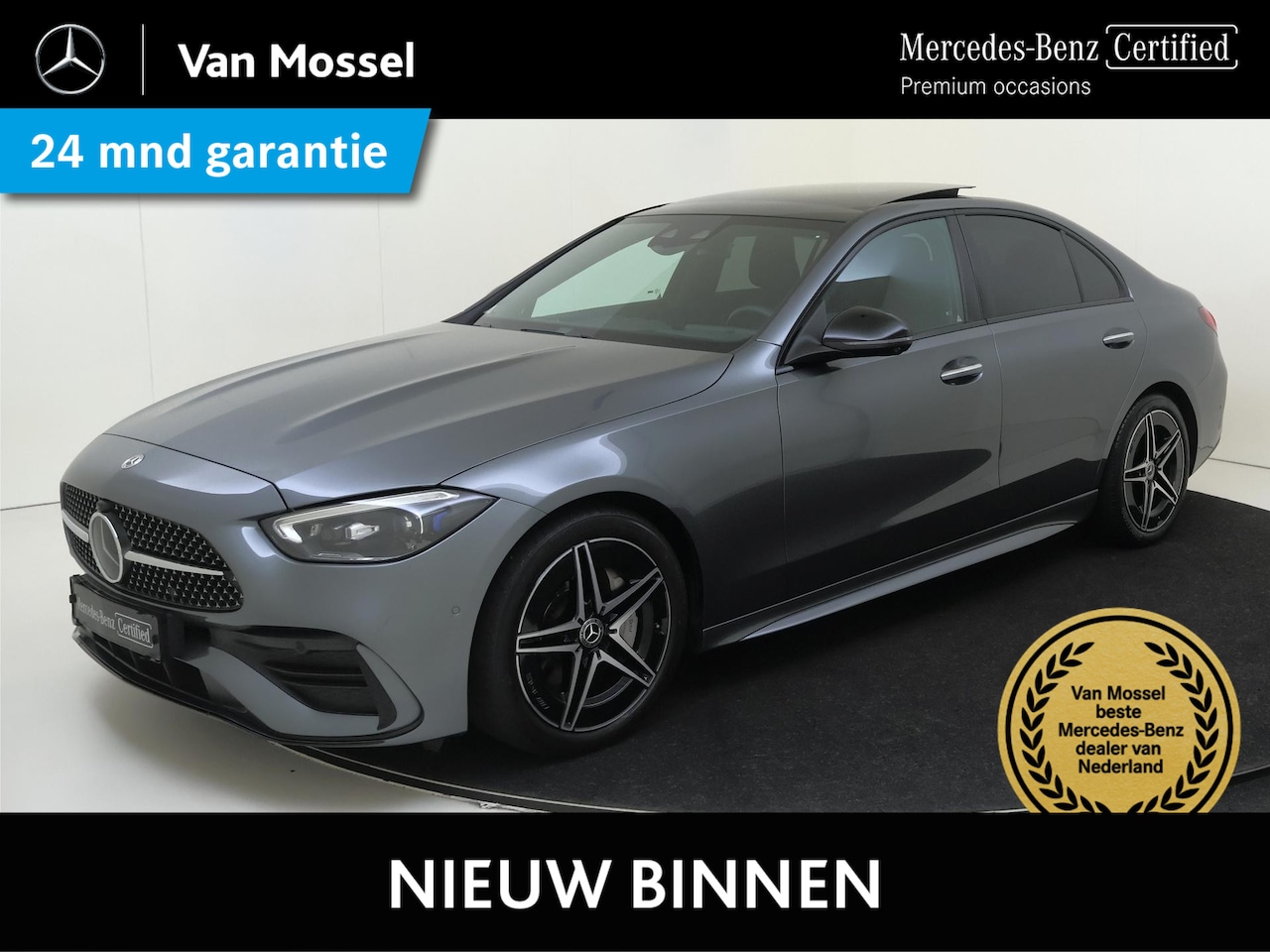 Mercedes-Benz C-klasse - 200 AMG Line / Premium Plus/ Night/ Head Up/ Burmester 3D/ Massage/ Digital Light/ Memory - AutoWereld.nl
