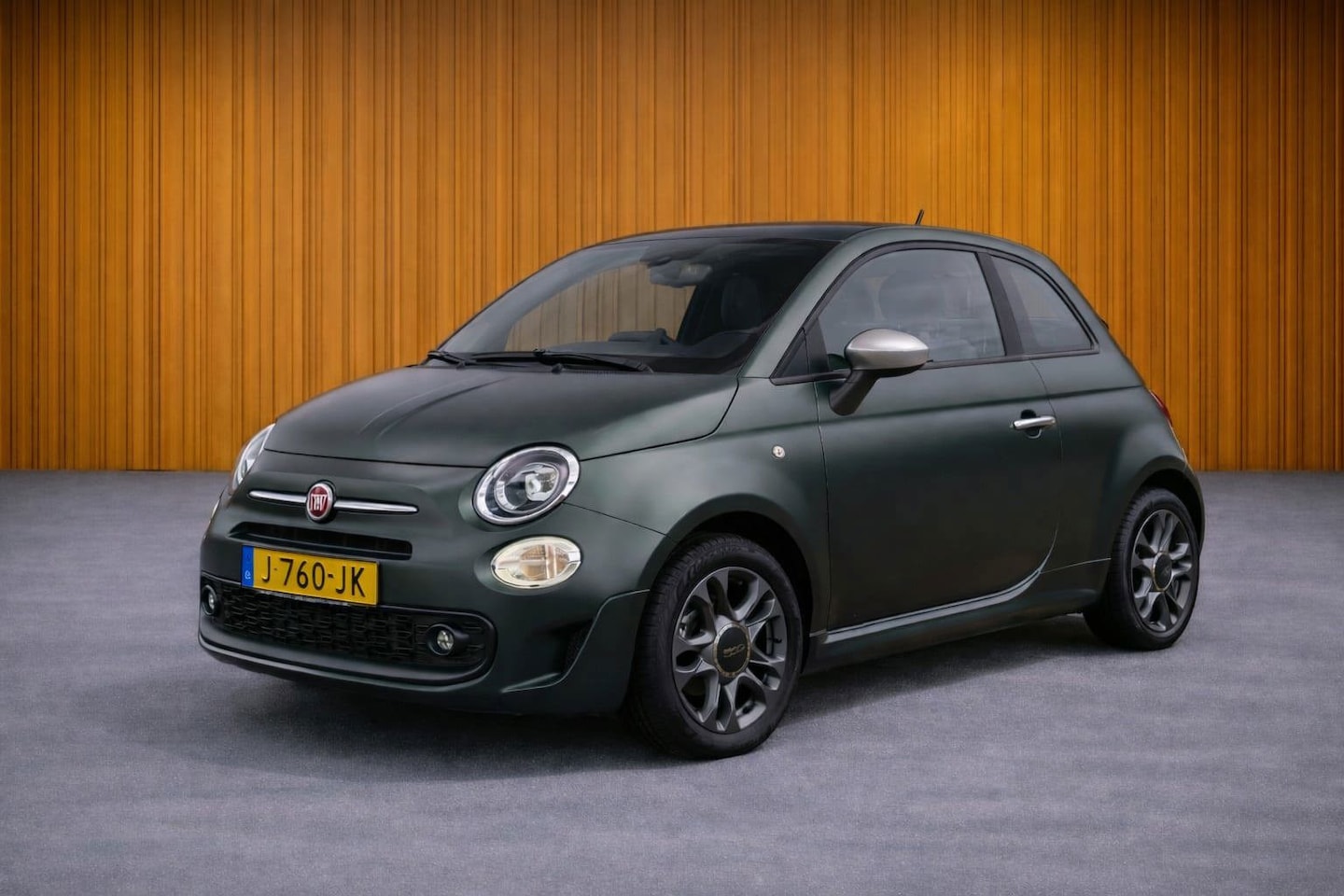 Fiat 500 C - 1.0 Hybrid Rockstar verde portofino groen - AutoWereld.nl