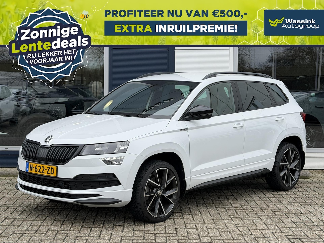 Skoda Karoq - 1.5 TSI 150 pk DSG Sportline Business | LENTEDEAL| Stoelverwarming | Cruise Control | - AutoWereld.nl