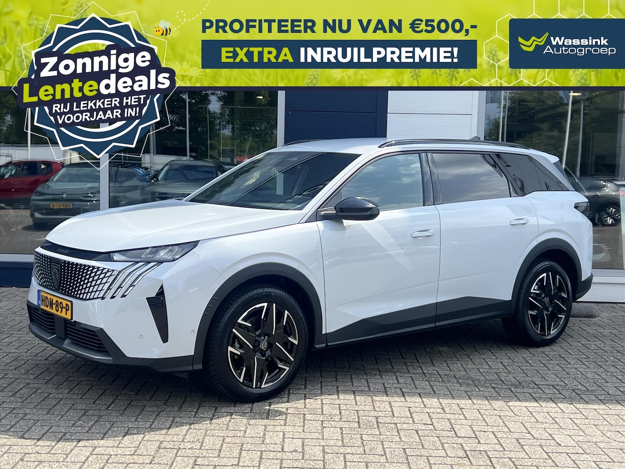 Peugeot 5008 - | LENTEDEALS | 1.2 HYBRID 136pk Automaat Allure 7-Zits | Parkeer Camera | Navigatie | Clim - AutoWereld.nl