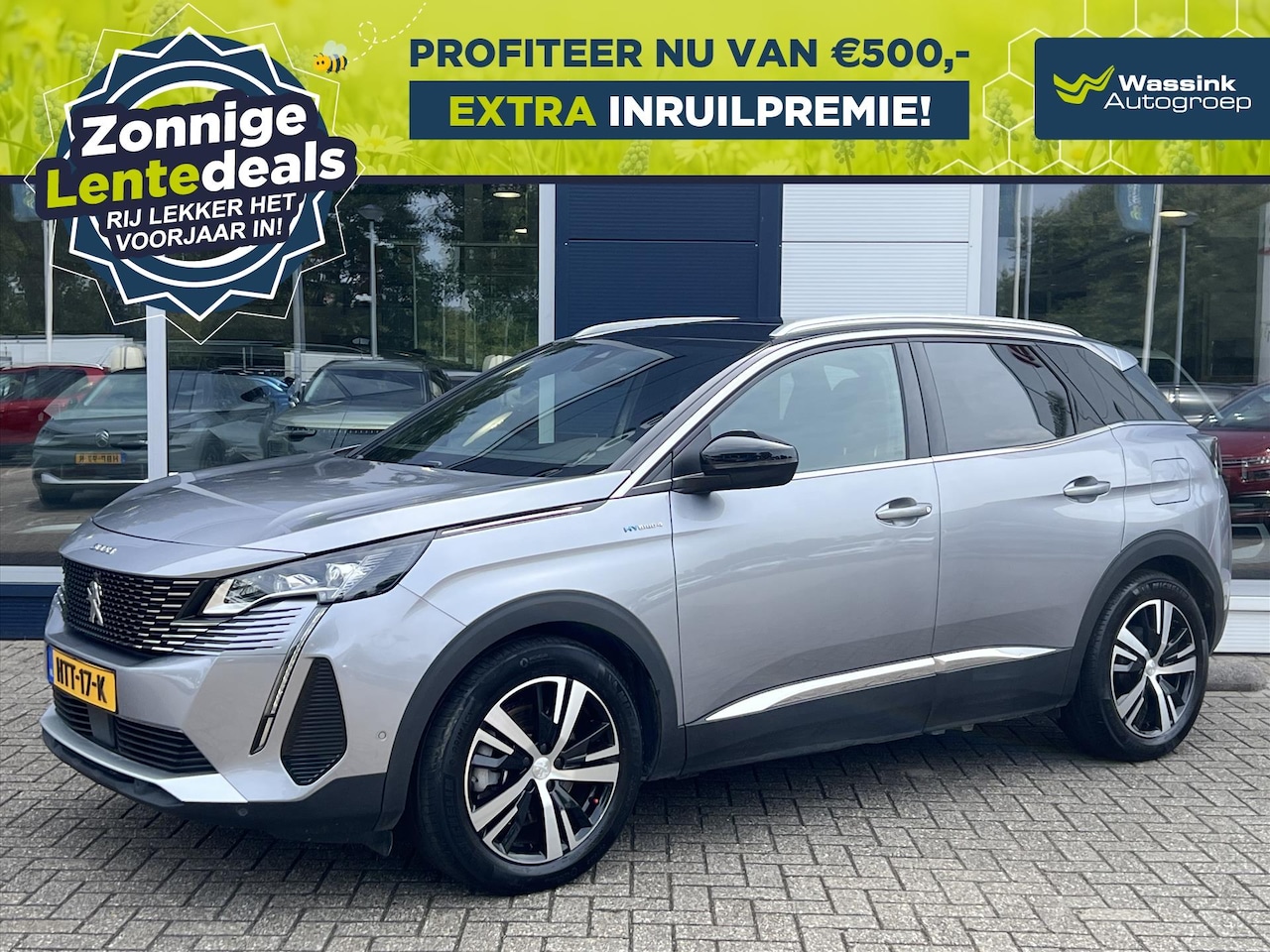Peugeot 3008 - | LENTEDEALS | 1.6 Plug-in HYbrid4 300pk Automaat GT | Navigatie | Camera | Stoelverwarmin - AutoWereld.nl
