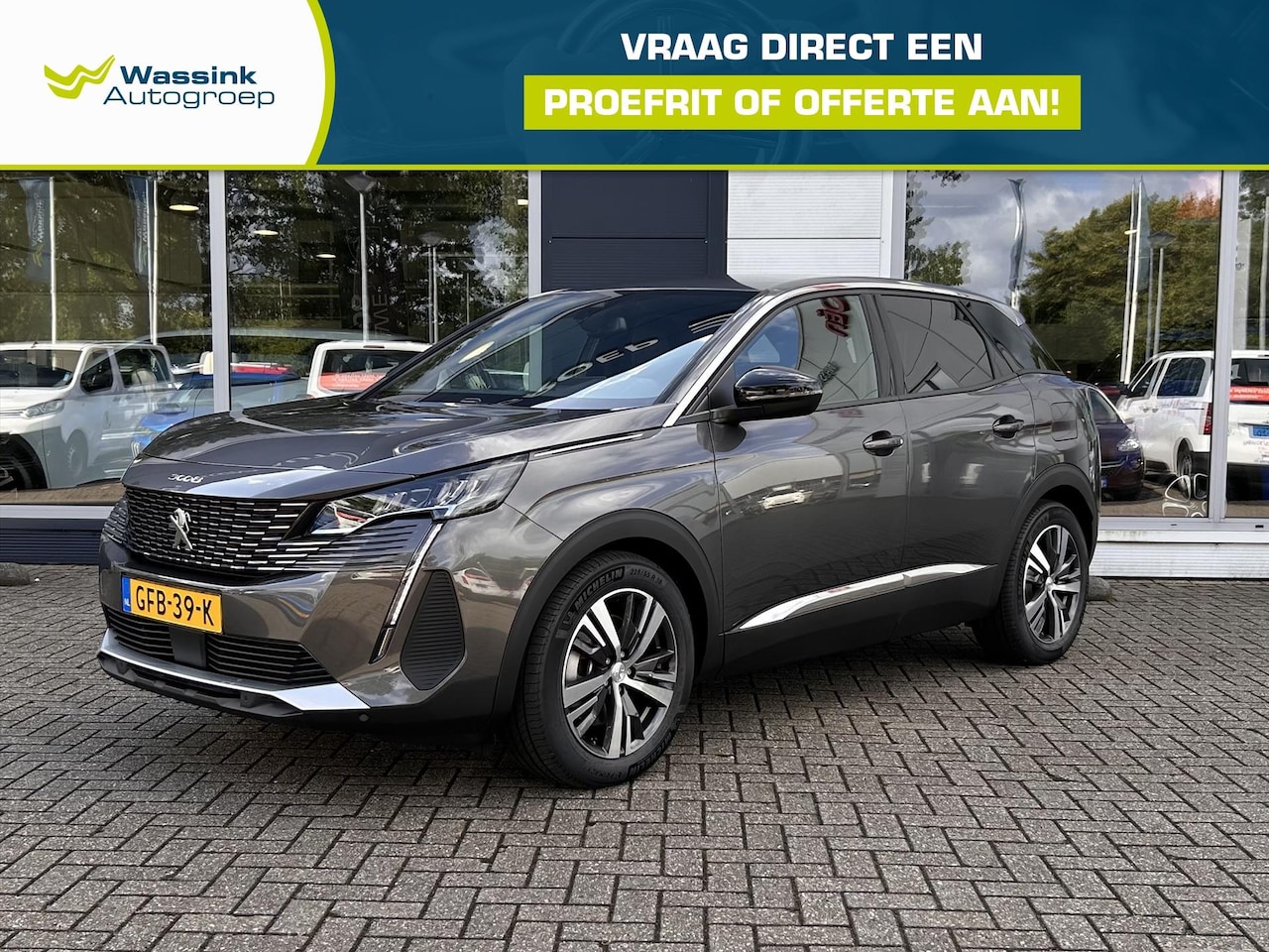 Peugeot 3008 - 1.6 Plug-in HYbrid 180pk Automaat Allure Pack Business | Navigatie | Parkeercamera Achter - AutoWereld.nl