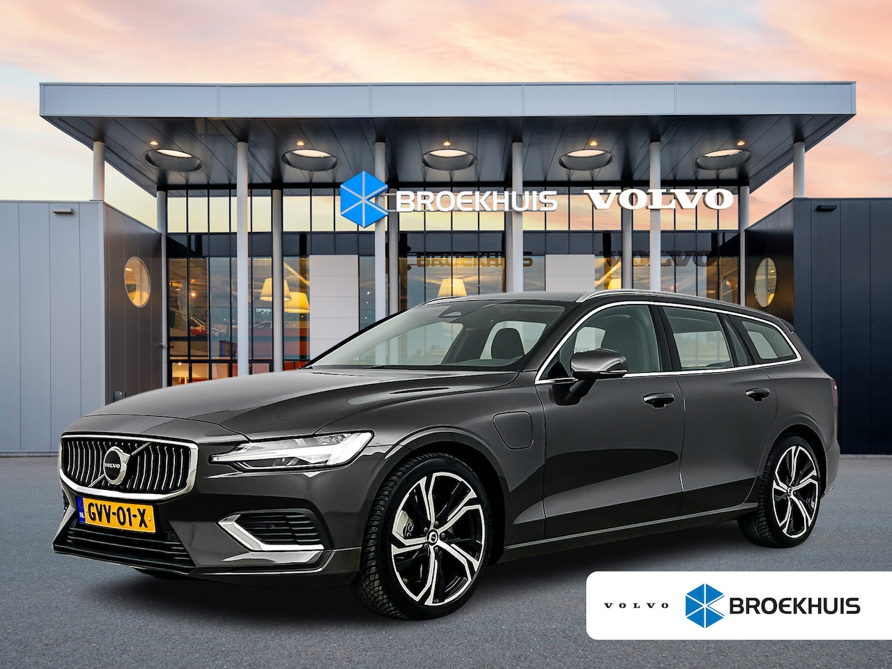 Volvo V60 - T6 Recharge Plus Bright | 19" | Trekhaak | Leder | Elektrisch verst. Stoelen | Stoel/Stuur - AutoWereld.nl